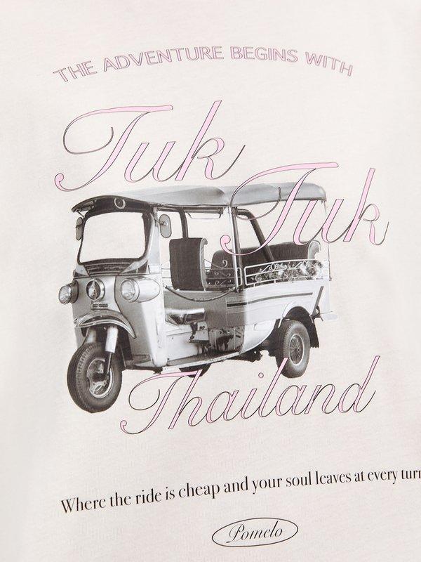 Pomelo Pomelo Oversized Graphic Tee - White