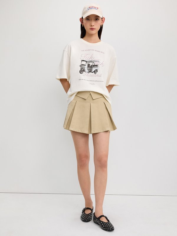 Pomelo Pomelo Oversized Graphic Tee - White
