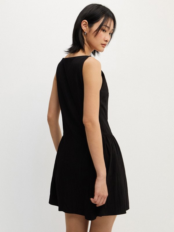 Pomelo Pomelo P. Zipper Dress - Black