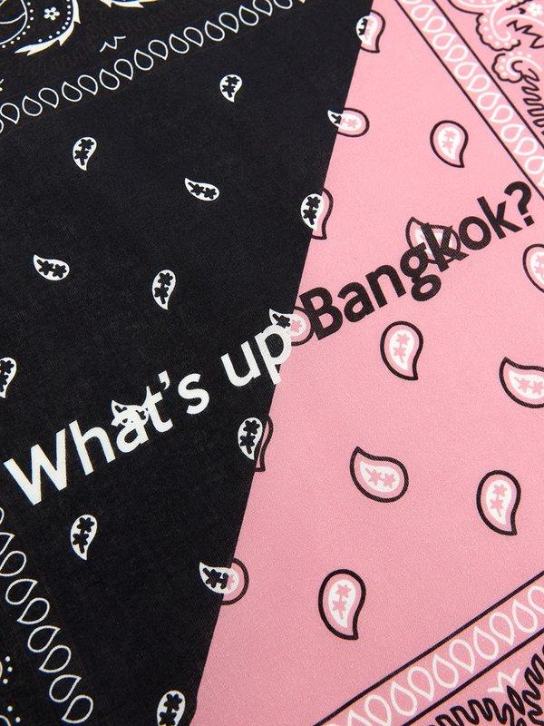 Pomelo Pomelo Paisley Print Scarf - Black/Pink