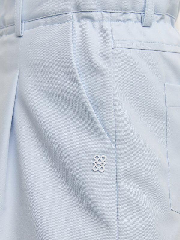 Pomelo Pomelo Paper Bag Shorts - Baby Blue