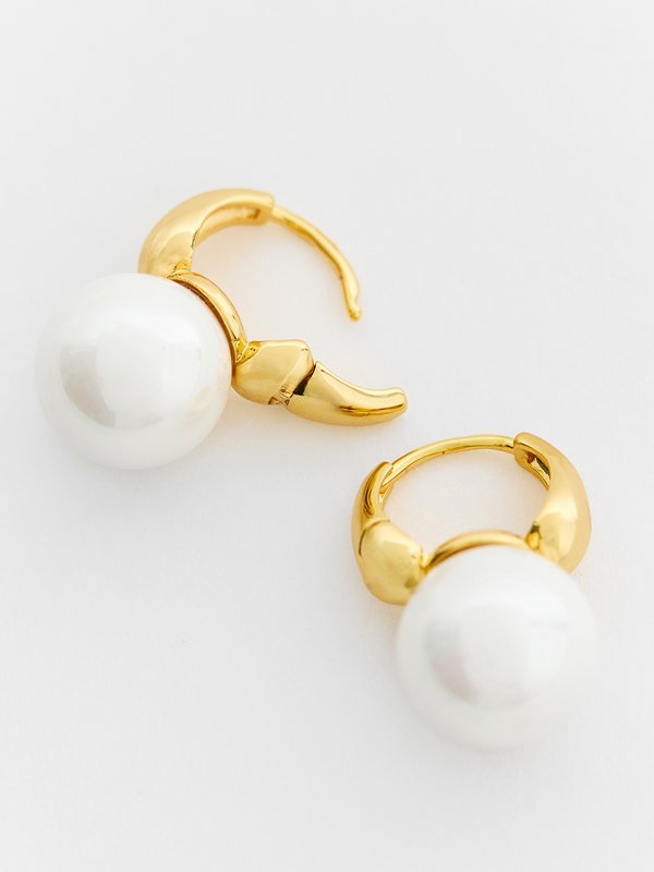 Pomelo Pomelo Pearlux Earrings - Gold