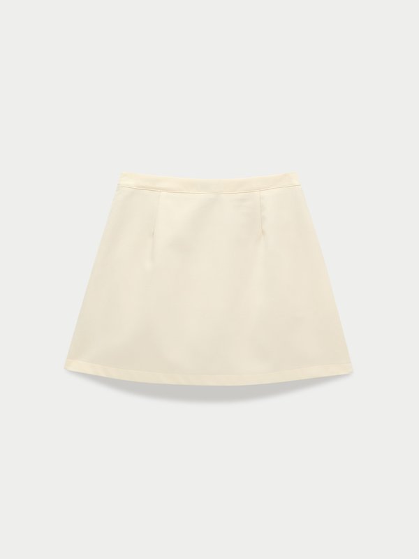 Pomelo Pomelo Pleated Mini Skirt - White