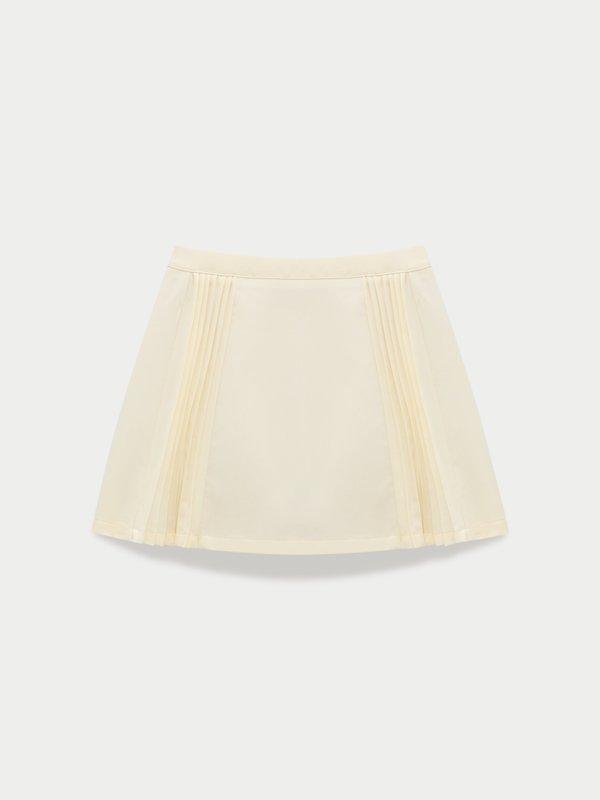 pomelo Pomelo Pleated Mini Skirt - White