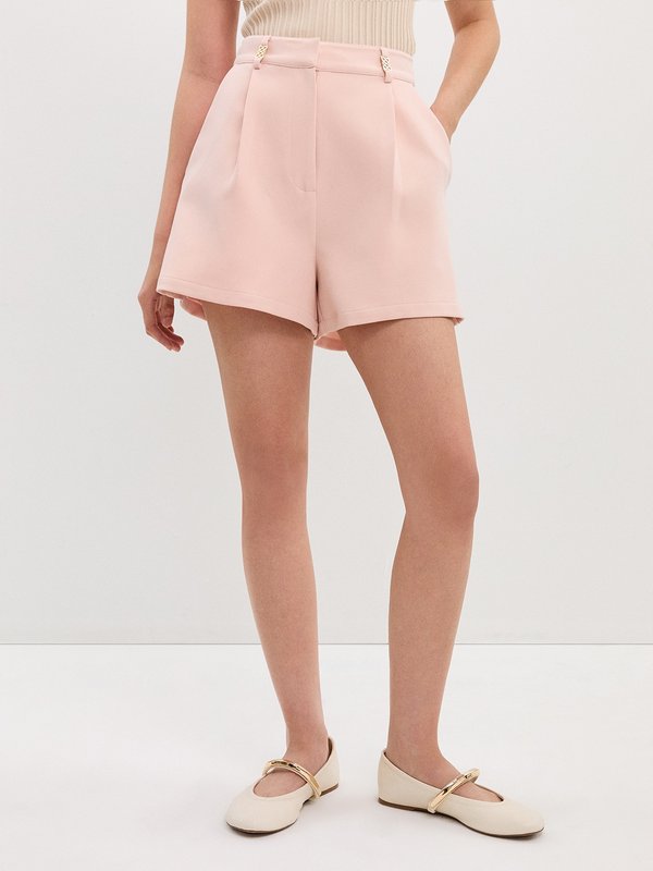 Pomelo Pomelo Pleated Shorts - Light Pink