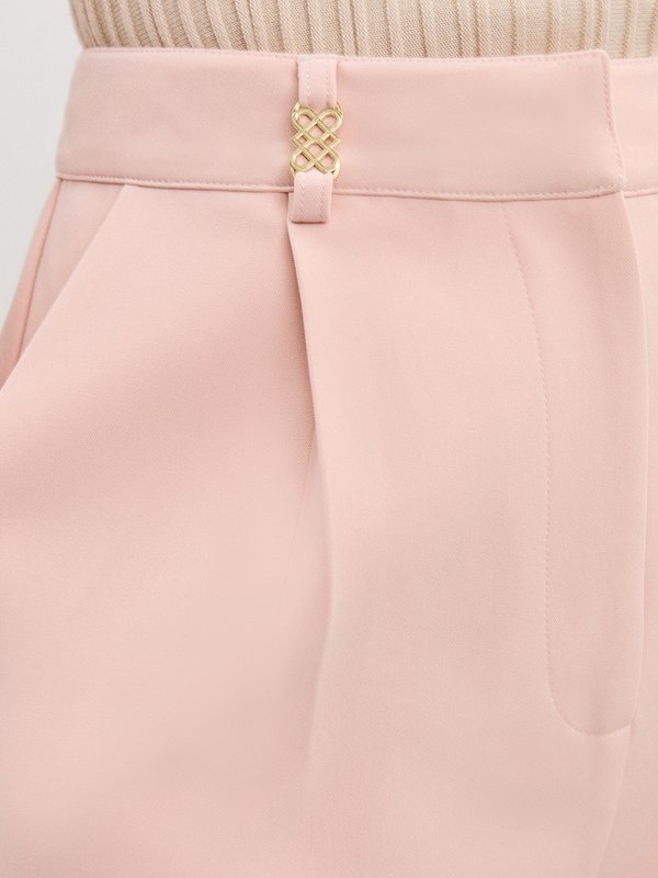 Pomelo Pomelo Pleated Shorts - Light Pink