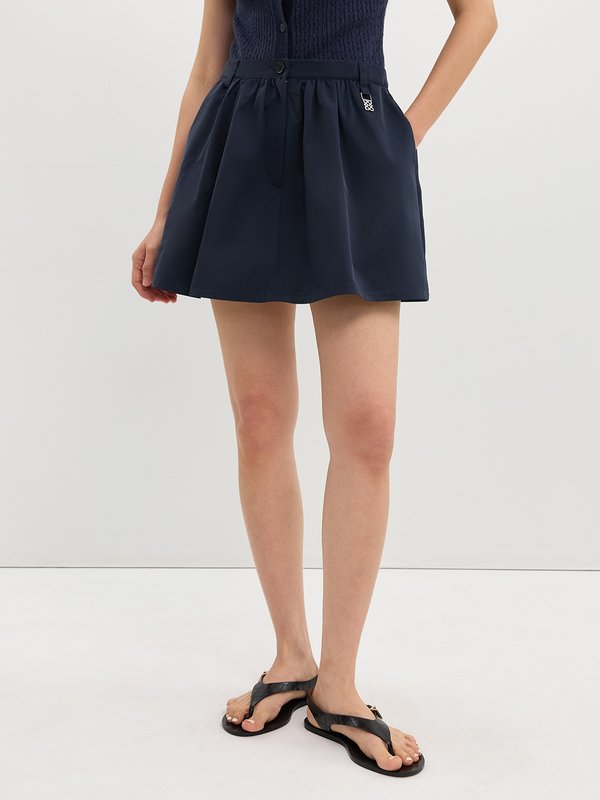 Pomelo Pomelo Pleated Skirt - Navy