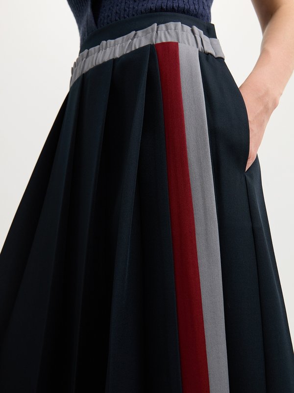 Pomelo Pomelo Pleated Skirt - Navy