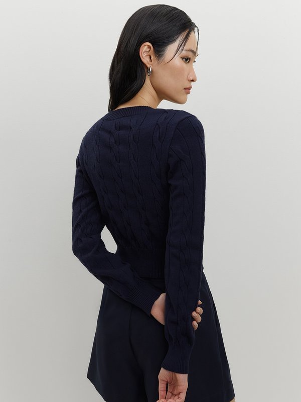 Pomelo Pomelo PML Knit Top - Navy