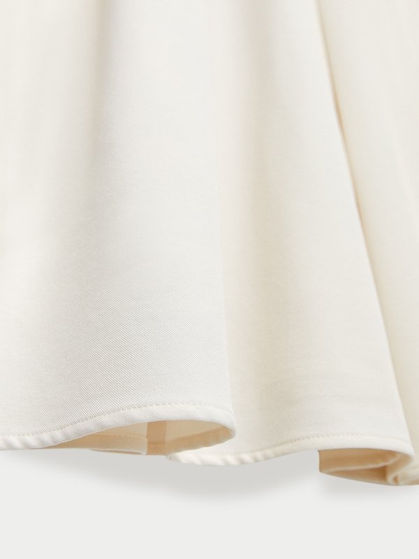 Pomelo Pomelo Polo Collar Pleated Dress - Ivory