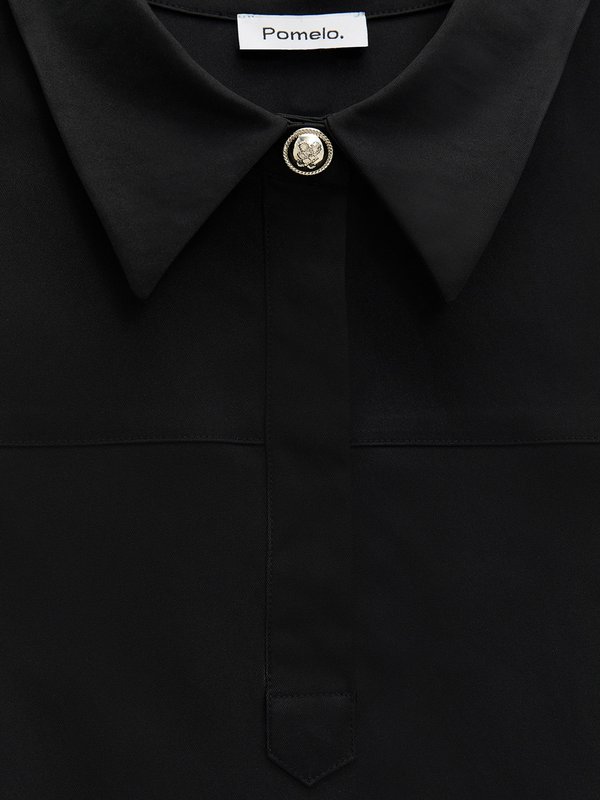 Pomelo Pomelo Polo Dress - Black