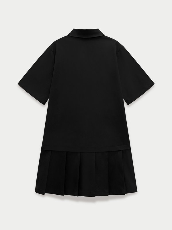 Pomelo Pomelo Polo Dress - Black