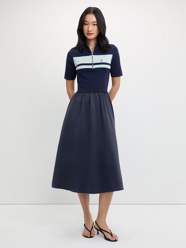 Pomelo Pomelo Polo Dress - Navy