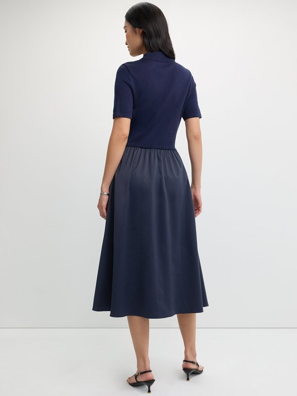 Pomelo Pomelo Polo Dress - Navy