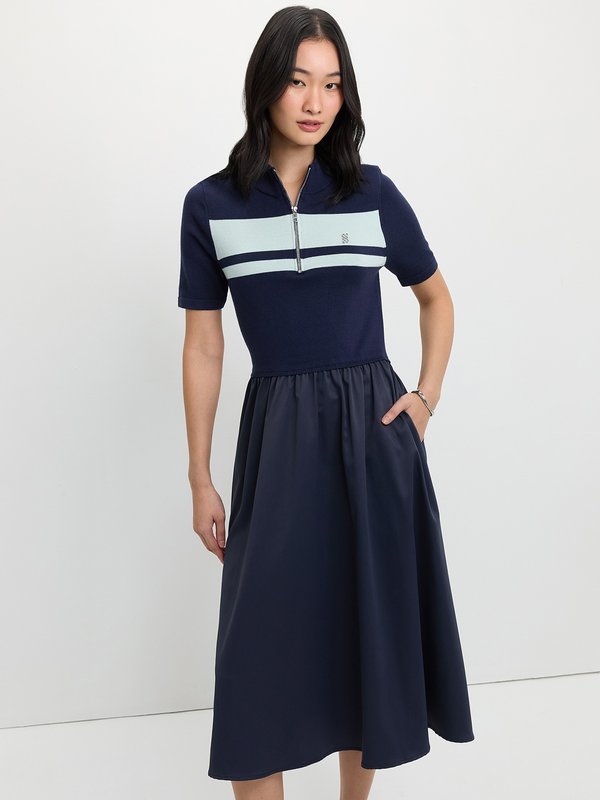 pomelo Pomelo Polo Dress - Navy