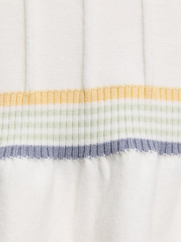 Pomelo Pomelo Polo Peplum Top - White