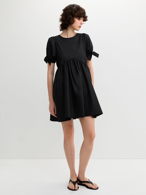 Pomelo Pomelo Puff Sleeve Dress - Black