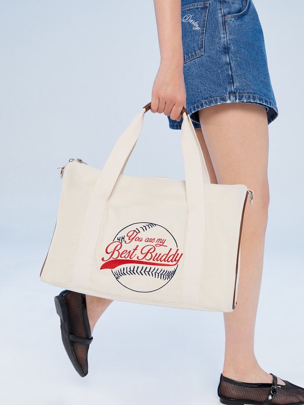 Pomelo Pomelo Puppy Duffle Bag - Off-White