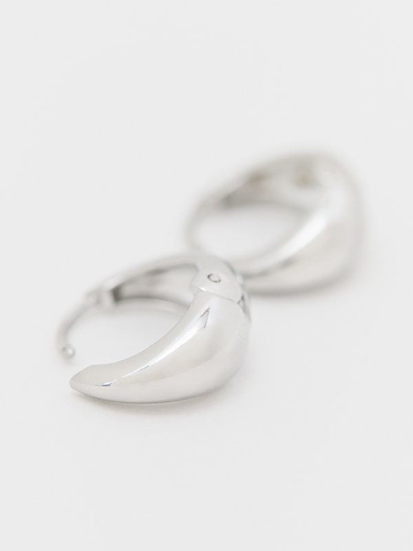 Pomelo Pomelo Rhinestone Hoop Earrings - Metallic