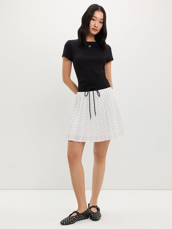 Pomelo Pomelo Ribbed Logo Tee - Black