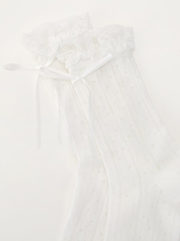 Pomelo Pomelo Ribbed Socks - White