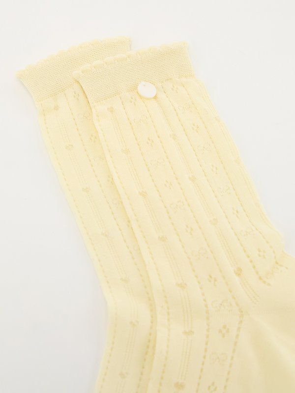 Pomelo Pomelo Ribbed Socks - Yellow