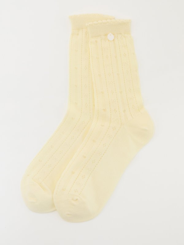 pomelo Pomelo Ribbed Socks - Yellow