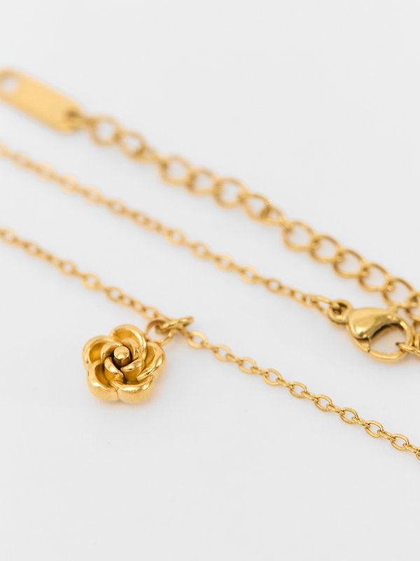 Pomelo Pomelo Rose Charm Necklace - Multicolor