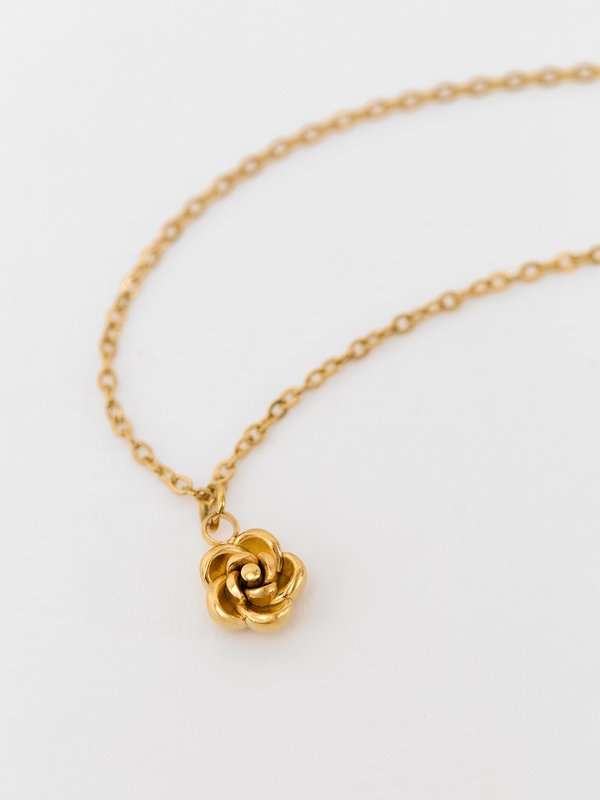 Pomelo Pomelo Rose Charm Necklace - Multicolor