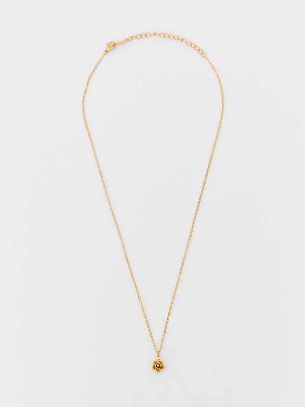 pomelo Pomelo Rose Charm Necklace - Multicolor