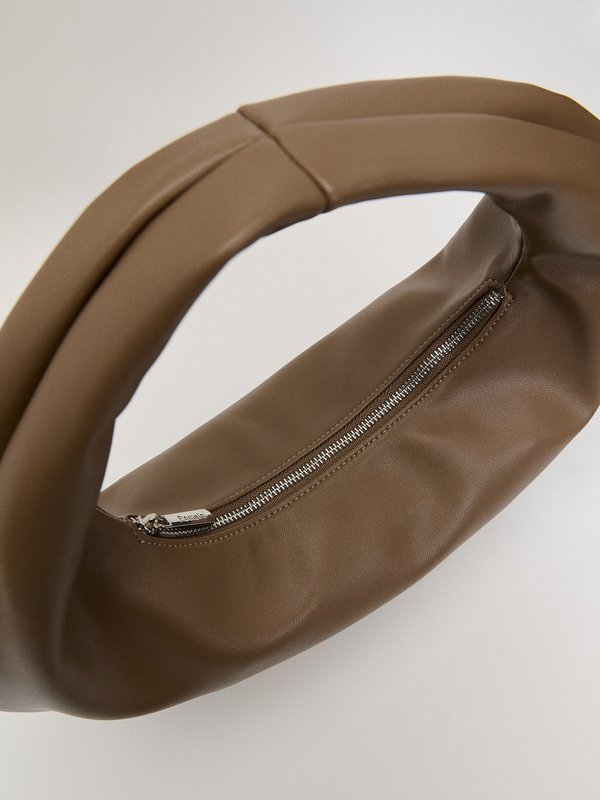 Pomelo Pomelo Rounded Shoulder Bag - Taupe