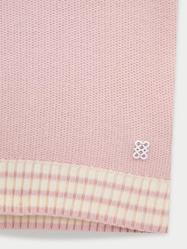 Pomelo Pomelo Ruffle Hem Knit Top - Light Pink