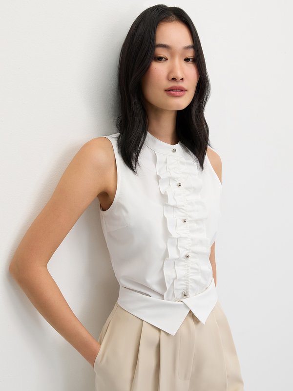 Pomelo Pomelo Ruffled Blouse - White