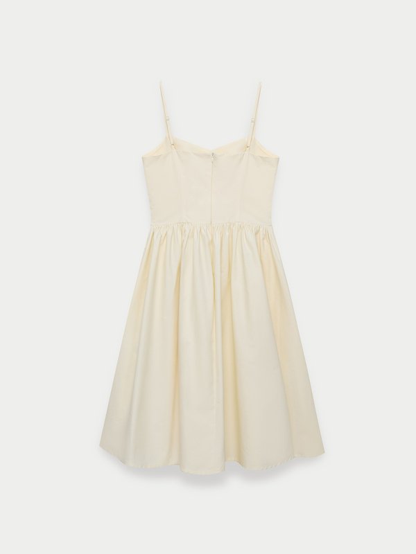 Pomelo Pomelo Ruffled Skirt Dress - Beige