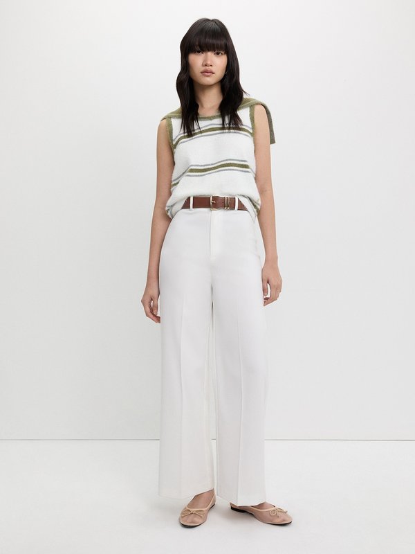 Pomelo Pomelo Sailor Collar Knit Top - Multi Color