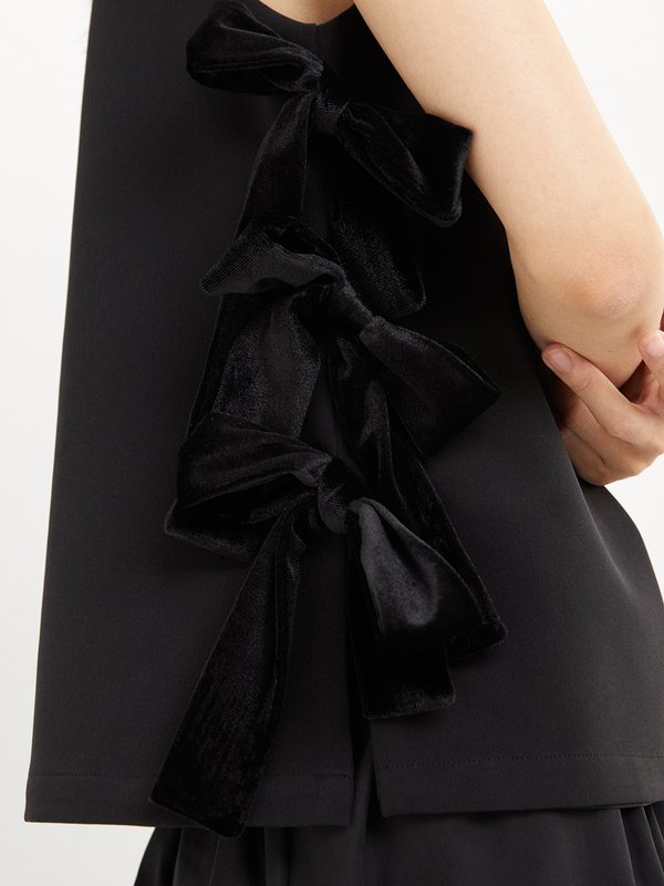 Pomelo Pomelo Side Bow Detail Top - Black