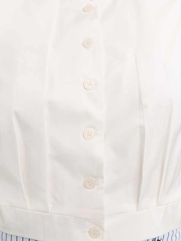 Pomelo Pomelo Side Bow Tie Crop Top - White