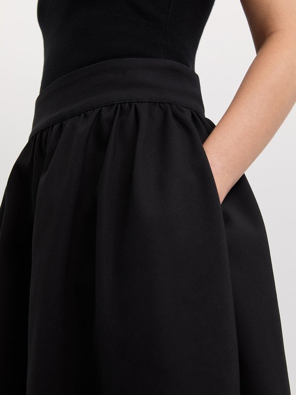 Pomelo Pomelo Side Pocket Skirt - Black