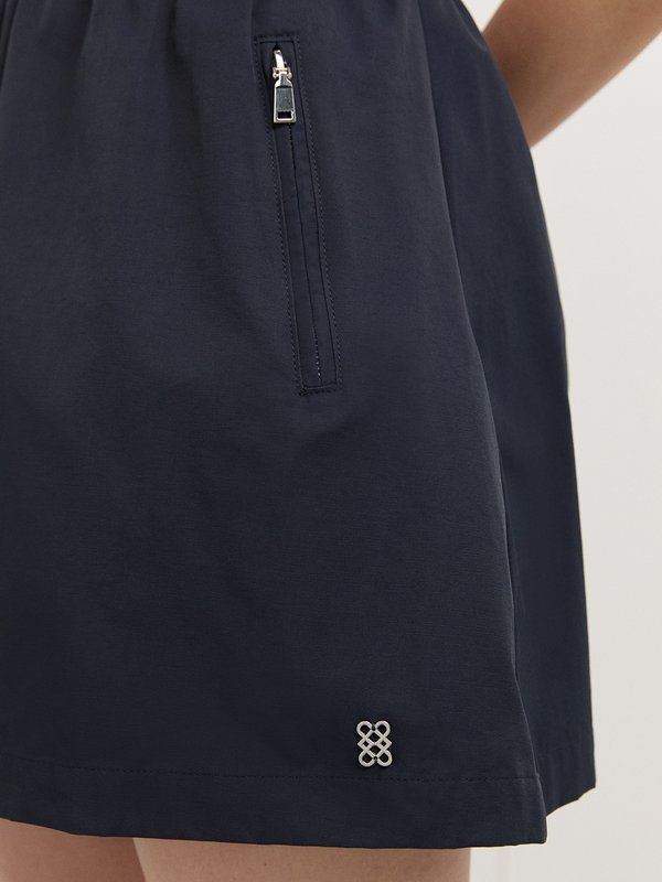 Pomelo Pomelo Side Zip Skirt - Navy