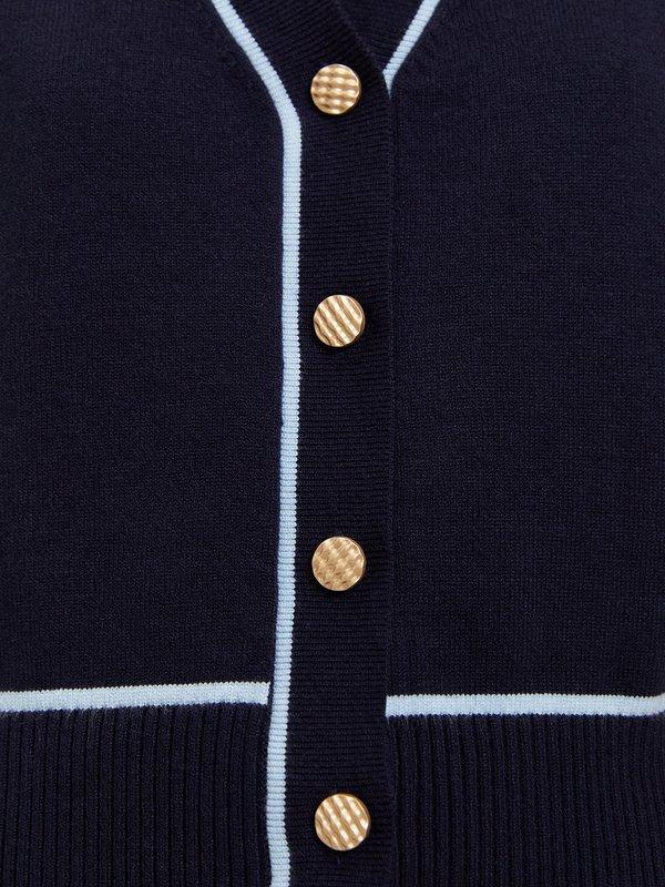 Pomelo Pomelo Sleeveless Knit Top - Navy