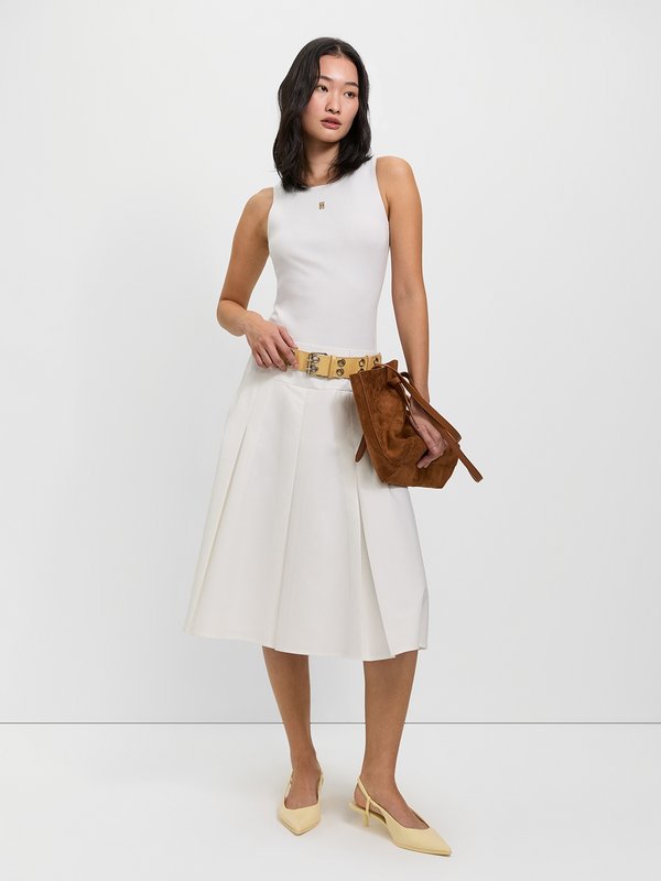 Pomelo Pomelo Sleeveless Knit Top - White