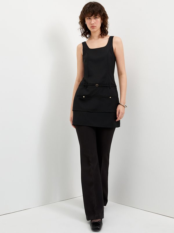 Pomelo Pomelo Sleeveless Mini Dress - Black