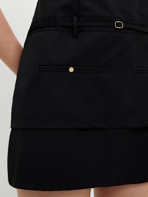 Pomelo Pomelo Sleeveless Mini Dress - Black