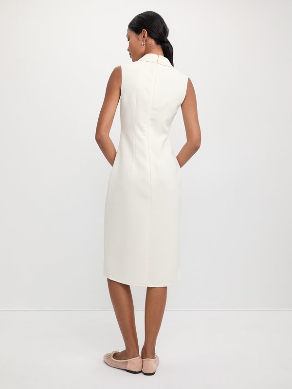 Pomelo Pomelo Sleeveless Shirt Dress - Ivory