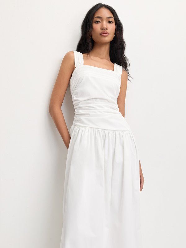 Pomelo Pomelo Sleeveless Square-Neck Dress - White