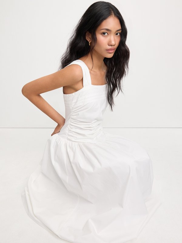 Pomelo Pomelo Sleeveless Square-Neck Dress - White