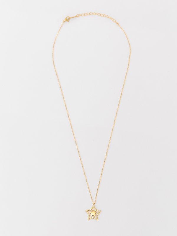 pomelo Pomelo Star Charm Necklace - Multicolor