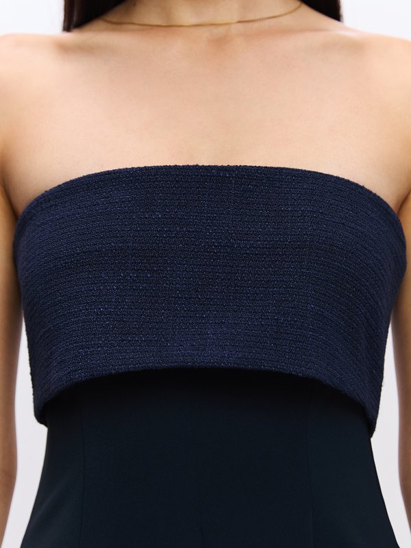 Pomelo Pomelo Strapless Jumpsuit - Navy