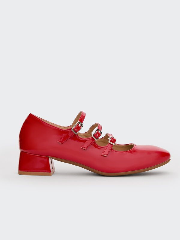 Pomelo Pomelo Strappy Flats - Red