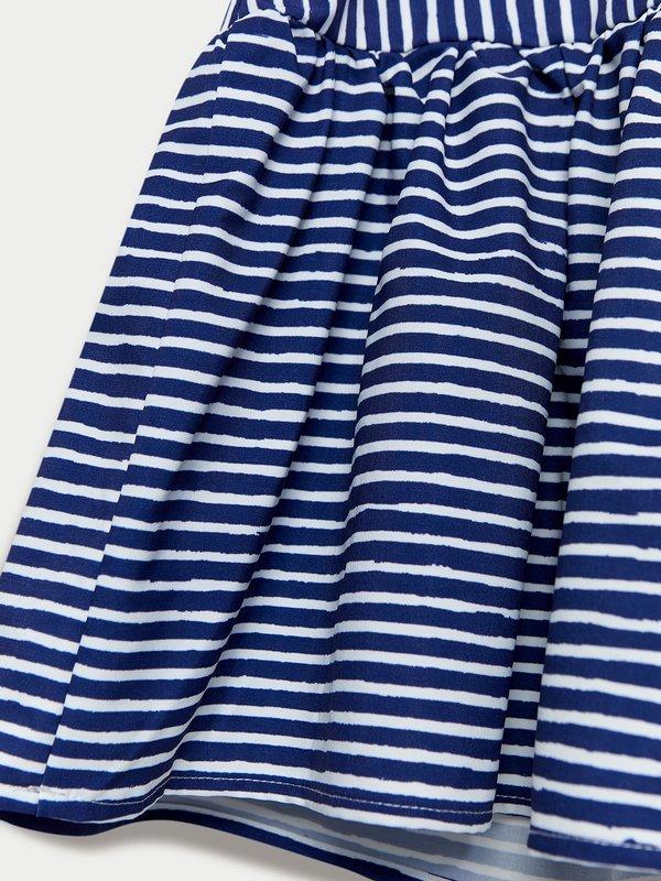 Pomelo Pomelo Striped Halter Dress - Navy/White